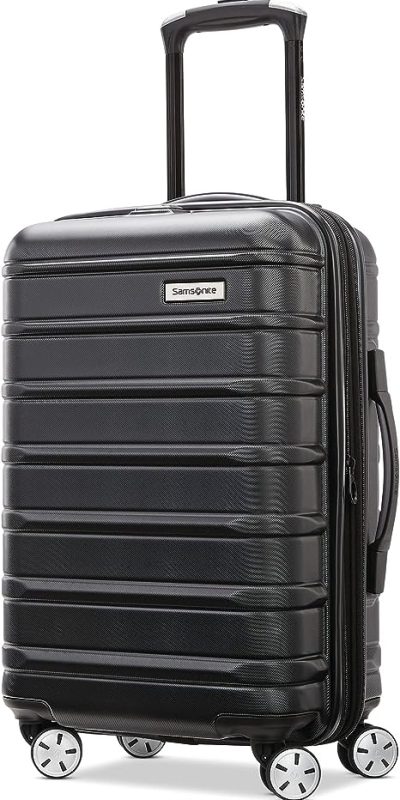 Samsonite Omni 2 Hardside Expandable Luggage with Spinner Wheels, Carry-On 20-Inch, Midnight Black