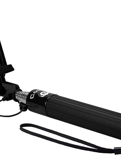 Cellet Selfie Stick Compatible for Apple iPhone Samsung Z Flip, Z Fold, Note Galaxy, LG, Google Pixel, Moto (Wired)